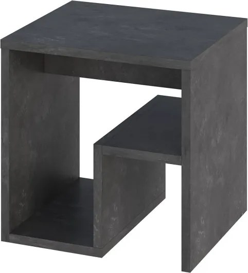 Bon dohányzóasztal, retró szürke, 40 cm