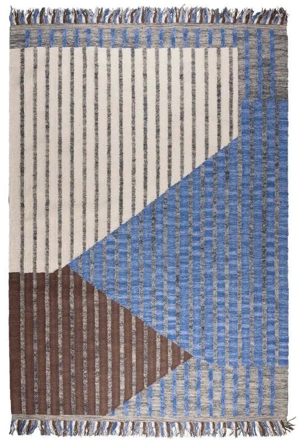 Kék-barna pamut szőnyeg 160x230 cm Hampton – Dutchbone