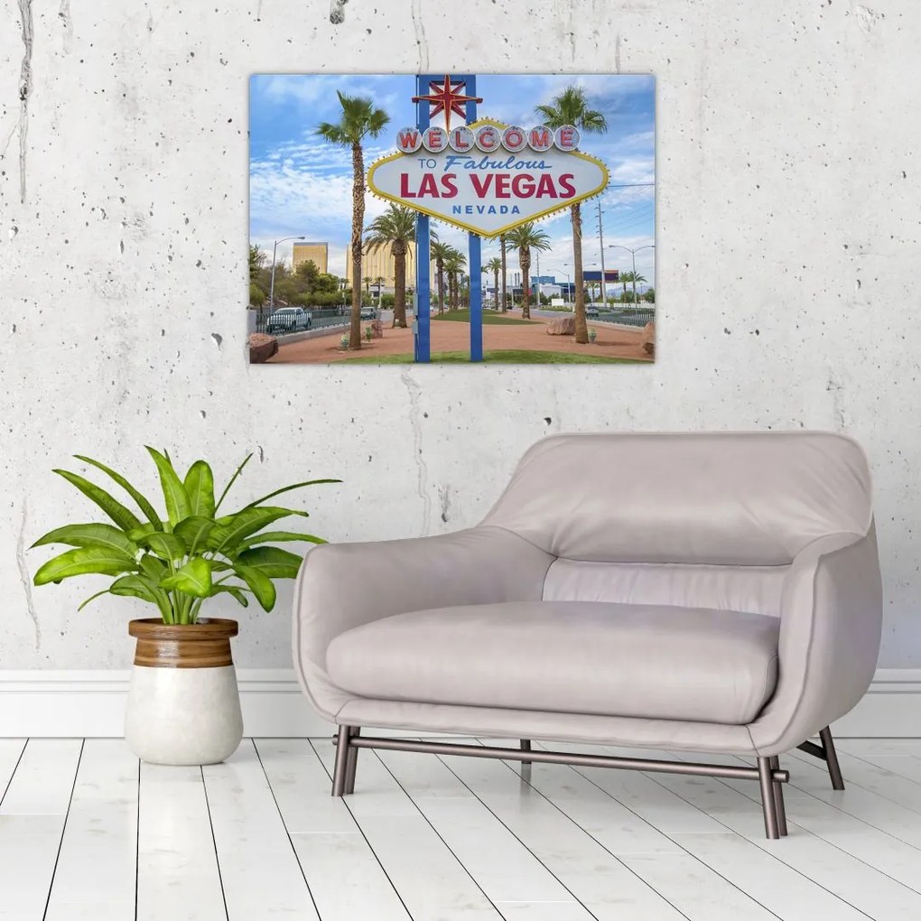 Kép - Las Vegas (üvegen) (70x50 cm)