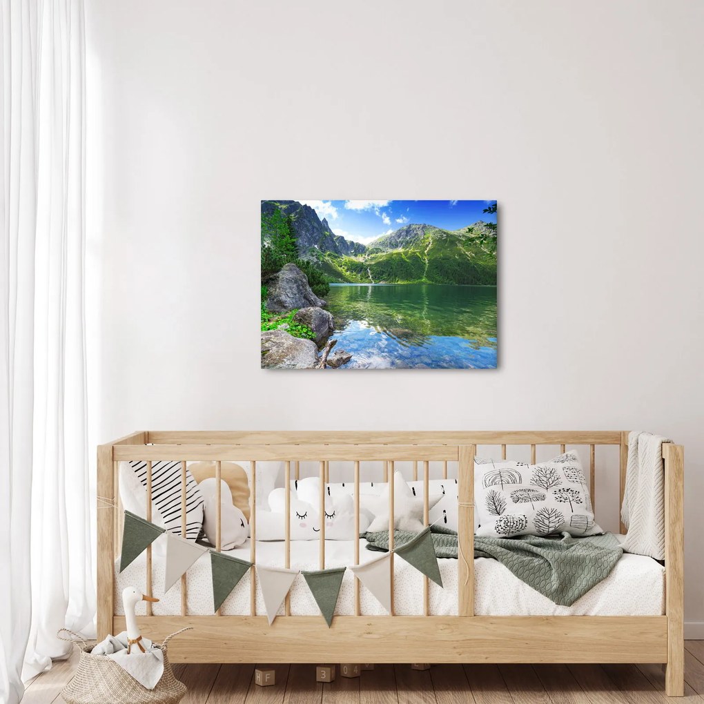 Tó a Tátrában képe (70x50 cm)