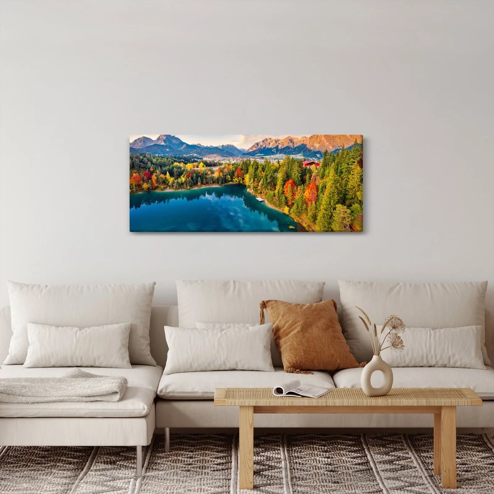 Kép - Urisee-tó, Ausztria (120x50 cm)