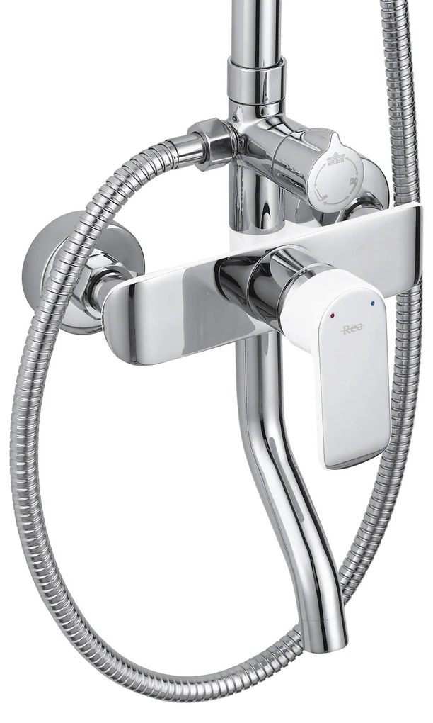 Zuhanyszett REA BLOOM WHITE CHROME