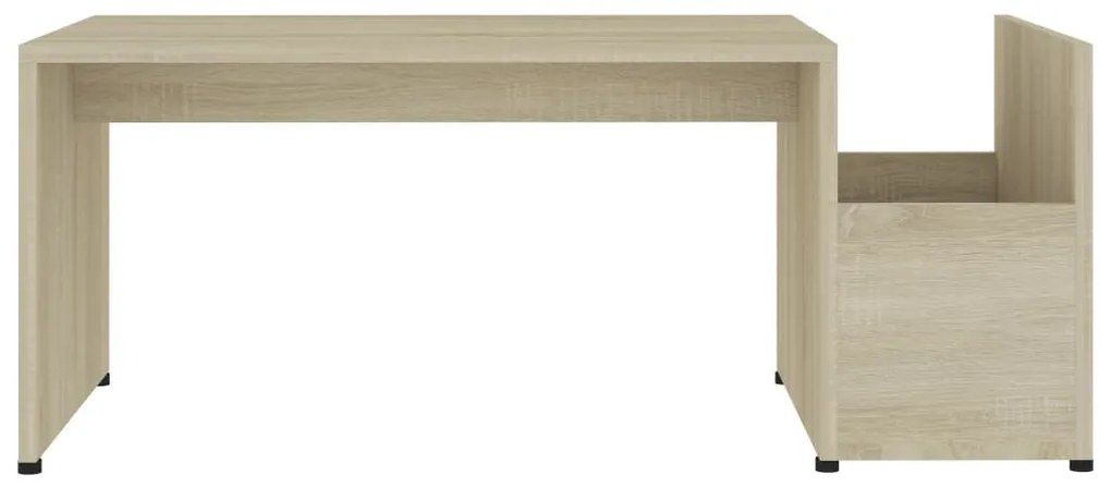 Sonoma tölgy színű szerelt fa dohányzóasztal 90 x 45 x 35 cm