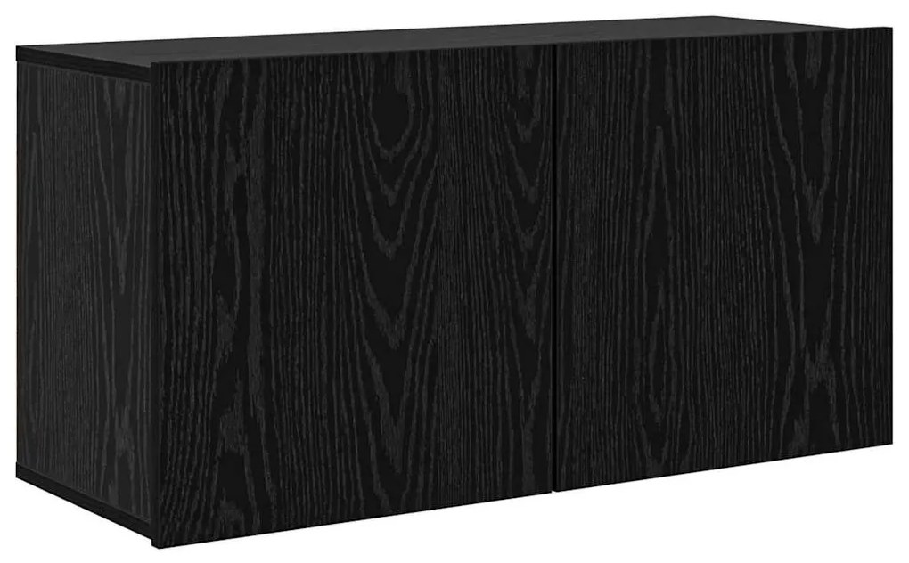 TV falit kabinet szett 5 pcs Musta tammi Faanyag