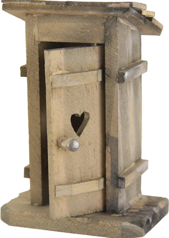 Fa wc, betlehem dekorációhoz- 12,0cm magas, 9cm magas figurákhoz