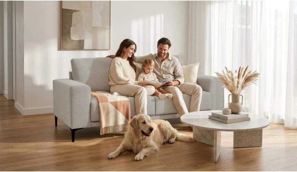 Szürke kanapé 164 cm Chile – Scandic