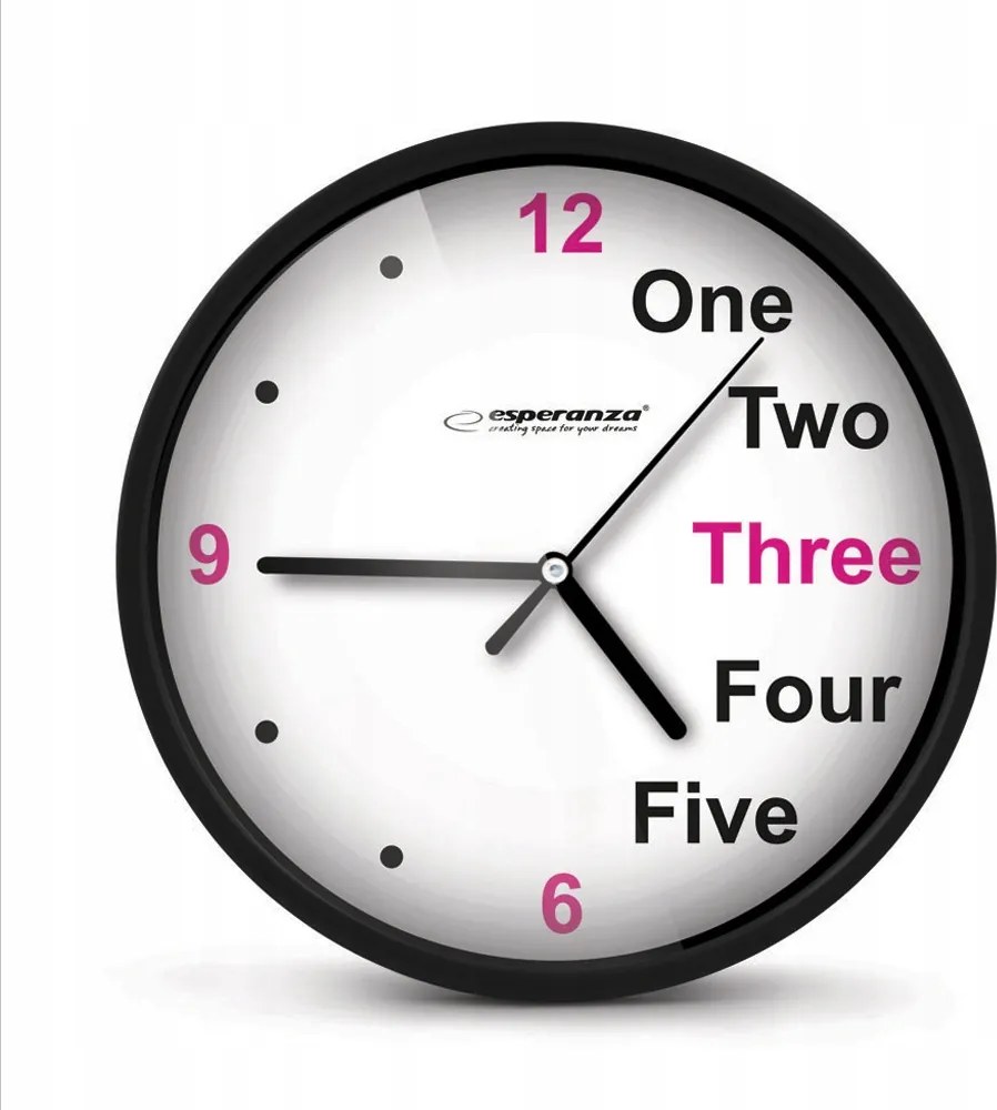 Falióra Klasszikus Analóg 20CM Falra Fekete Jól Olvasható Robusztus