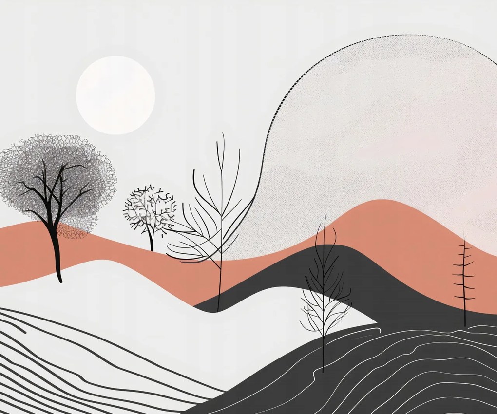 Poszter 60x50cm Félárnyék Kilátás