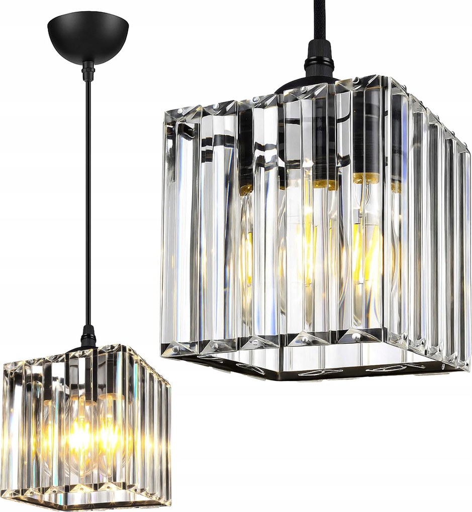 Mennyezeti lámpa Függő Led Csillár Modern E27 kristály lámpabúra