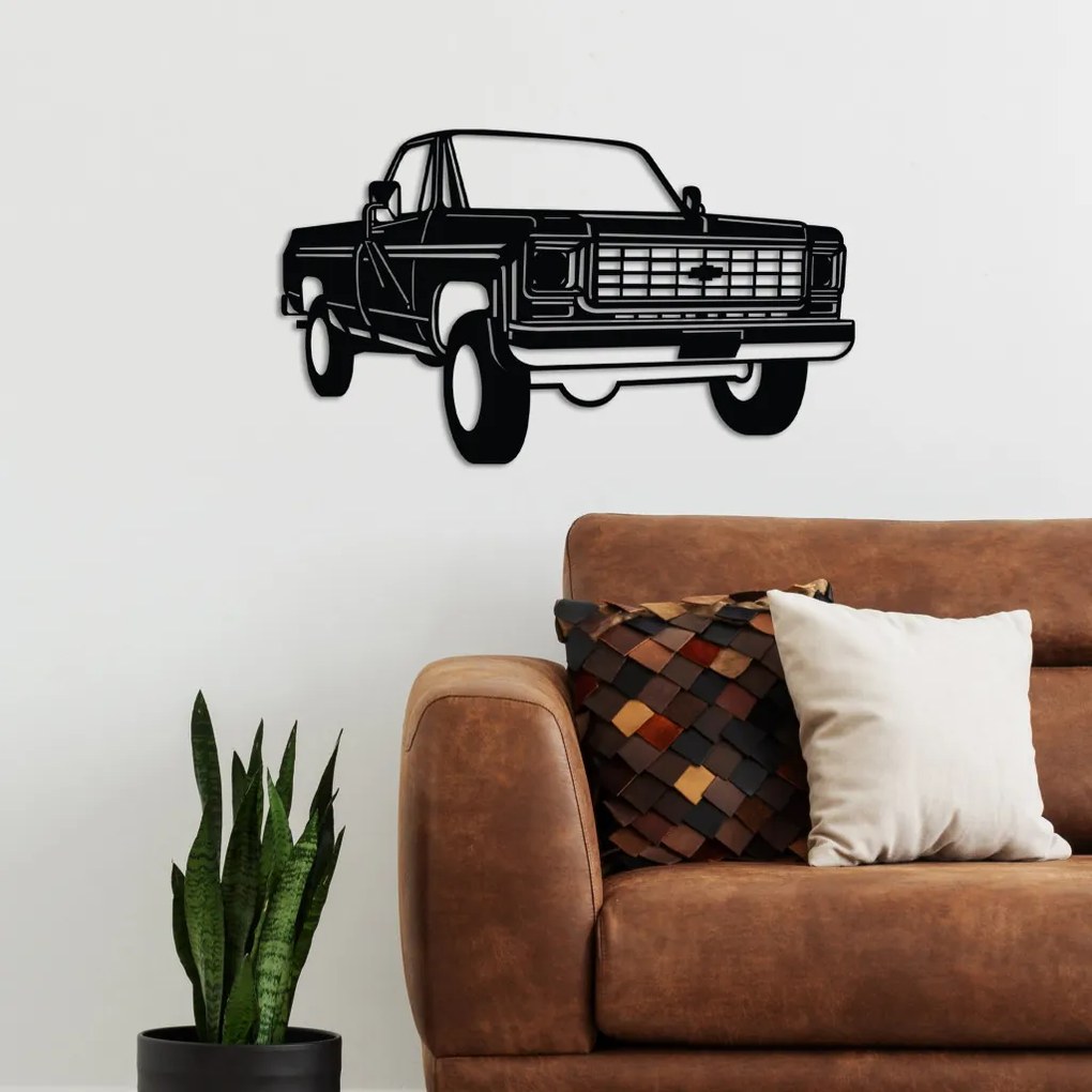 Chevy fém fali dekoráció, 60×35 cm