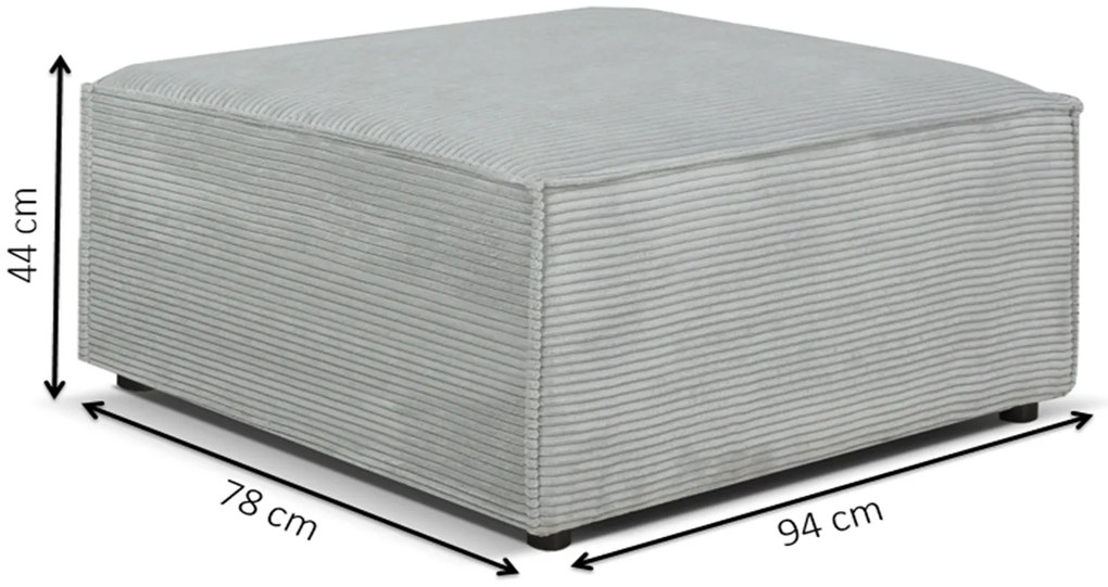 Sarokkanapé Cuboid L (sötétbarna) (J). 1071641