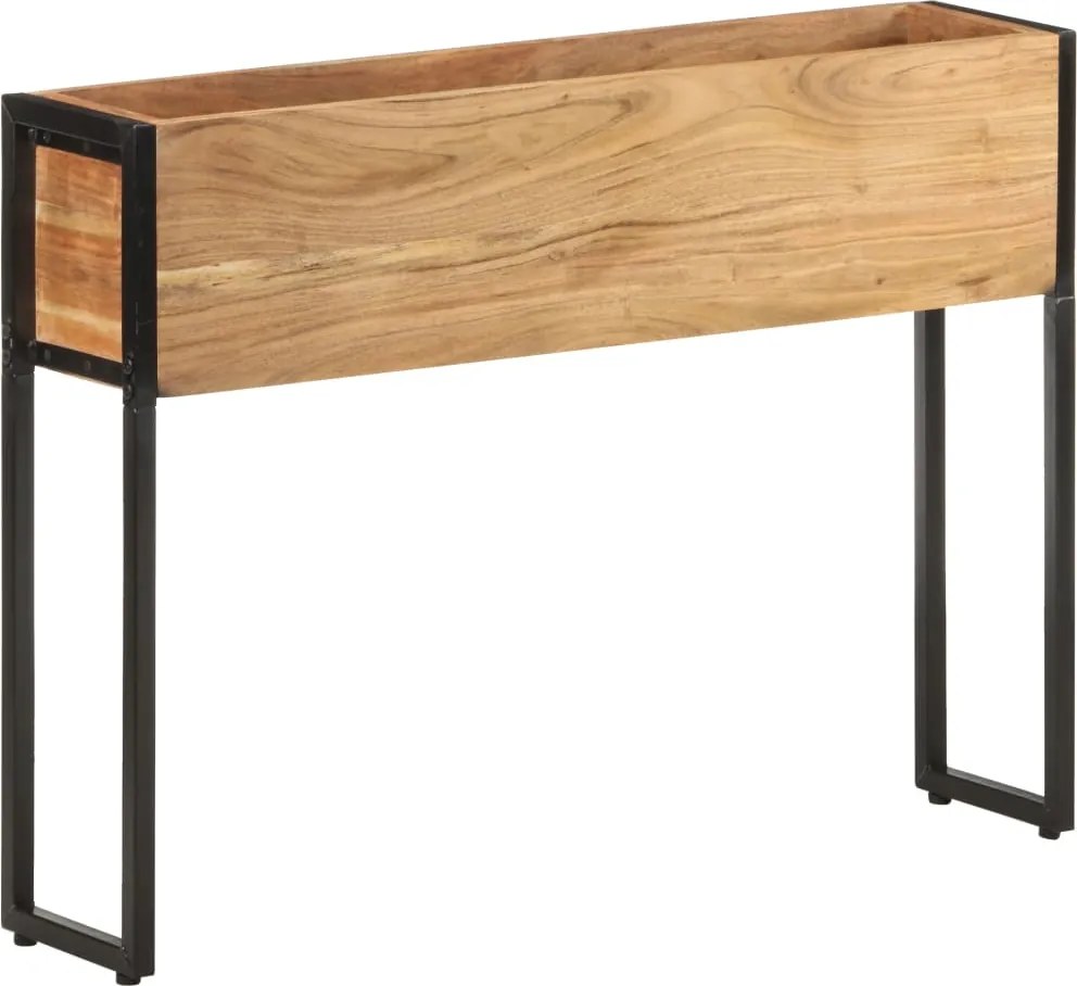 vidaXL tömör akácfa virágtartó 90 x 20 x 68 cm