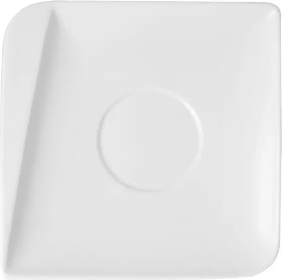 Tányér Porcelán Csészealj Home Delux Quatre Fehér 15 X 15 CM
