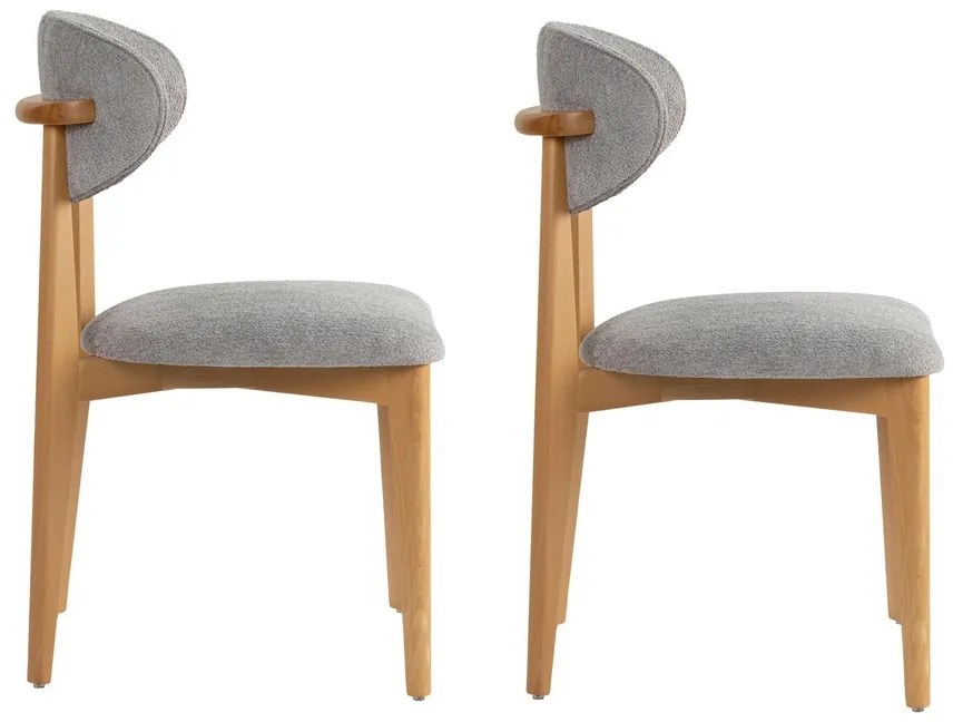 Lionte Grey and Light Oak étkezőszék szett, 2 db