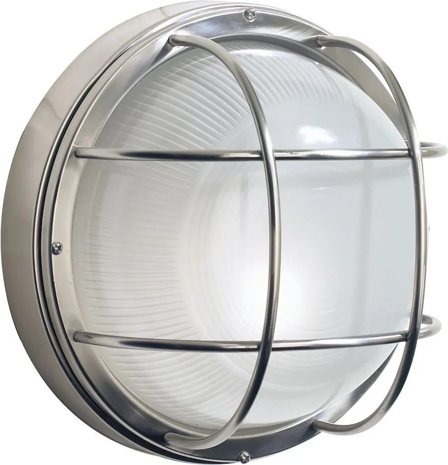DAR LIGHTING SAL5044 SALCOMBE Klasszikus Kültéri Fali Lámpa Átlátszó, Rozsdamentes Acél E27 IP44