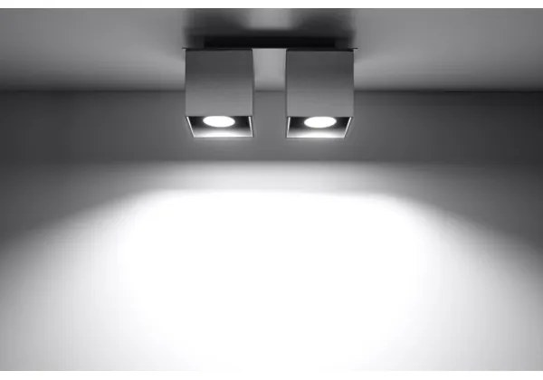 Sollux SL.0064 - Spotlámpa QUAD 2 2xGU10/40W/230V szürke