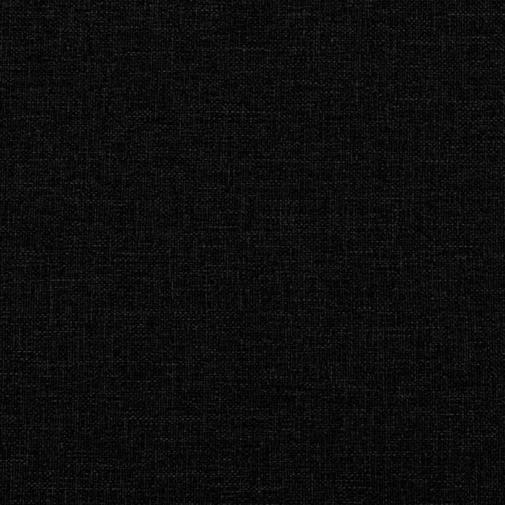 fekete kihúzható szövet heverő 80 x 200 cm