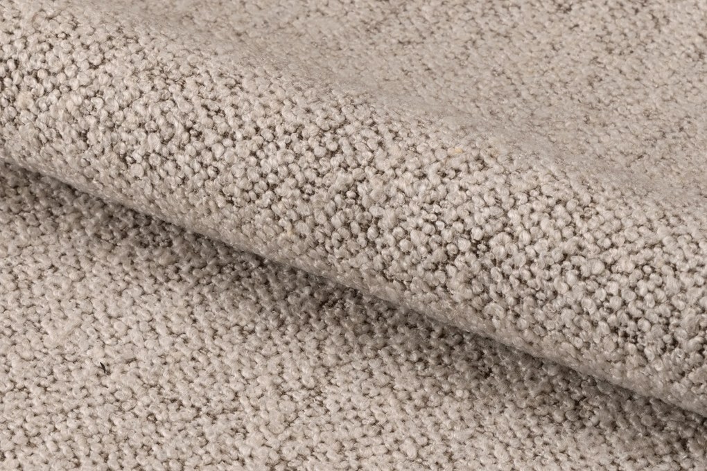 MAZZONI EXPORT RODERIC Beige Latte (Monza 60 szövet)/olajozott tölgyfa váz - RETRO FA SZÉK BOUCLÉ NAPPALIBA ÉTKEZŐBE KONYHÁBA