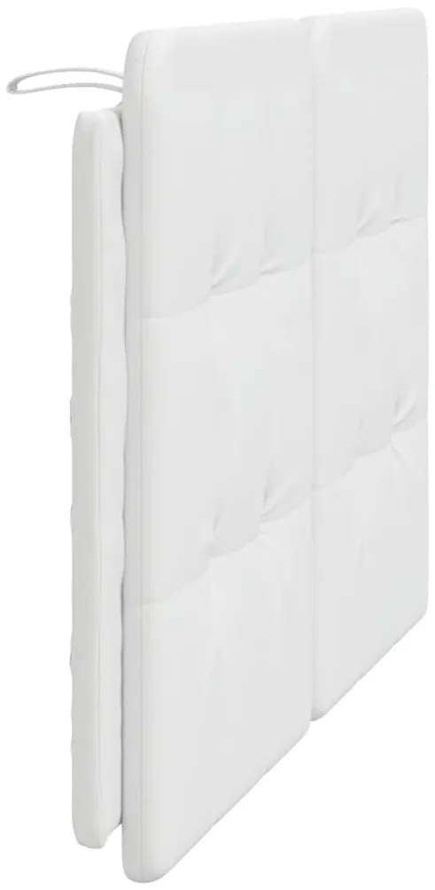fehér műbőr fejtámla párna 120 cm