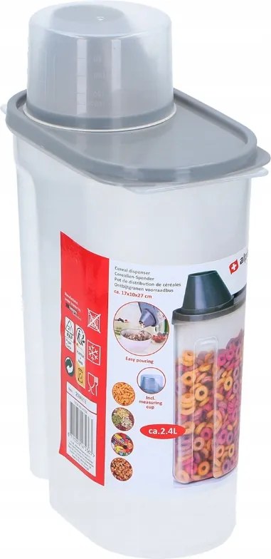 Gabonapehely tároló 2,4 l (17x10x27) Alpina