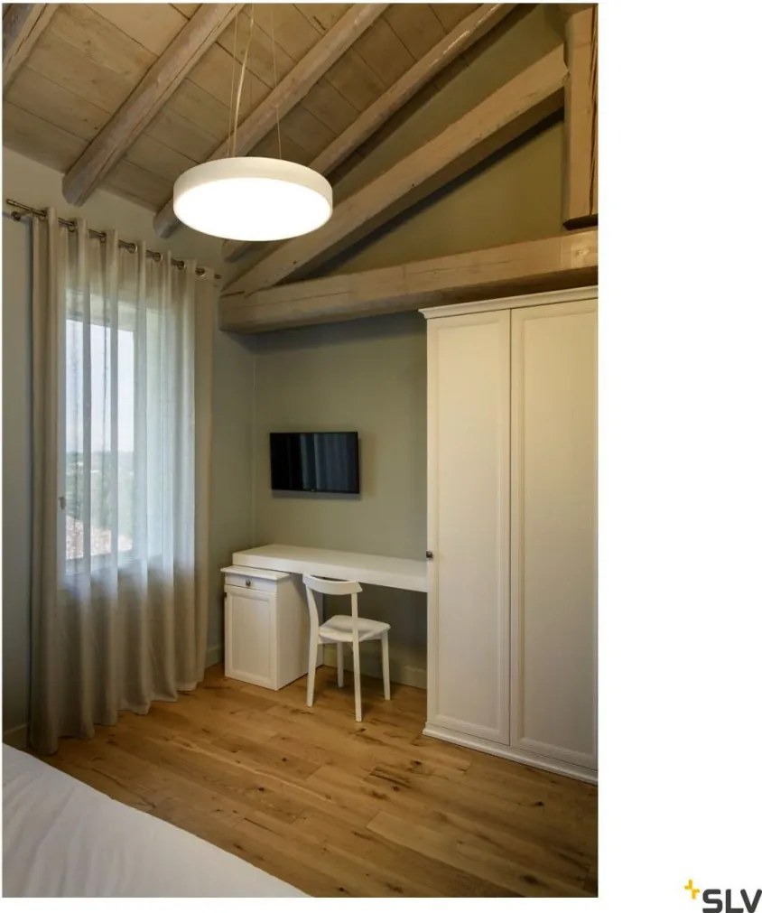 SLV 1007303 MEDO Modern Kültéri Mennyezeti Lámpa Fehér LED IP50