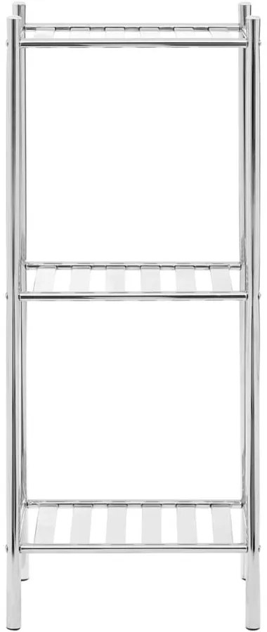 Ezüstszínű fürdőszobai polcos állvány 33x78 cm – Premier Housewares