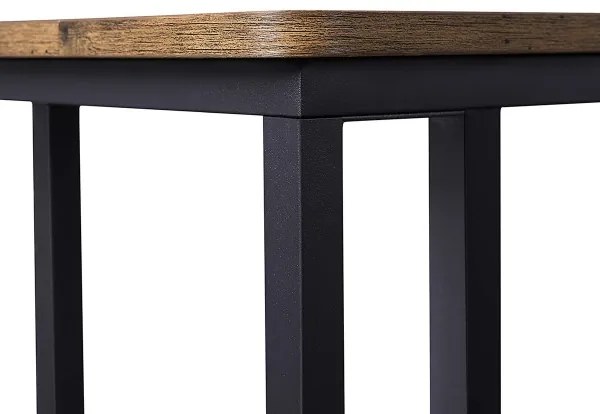 Mozgatható oldalsó asztal ELDUR barna/fekete