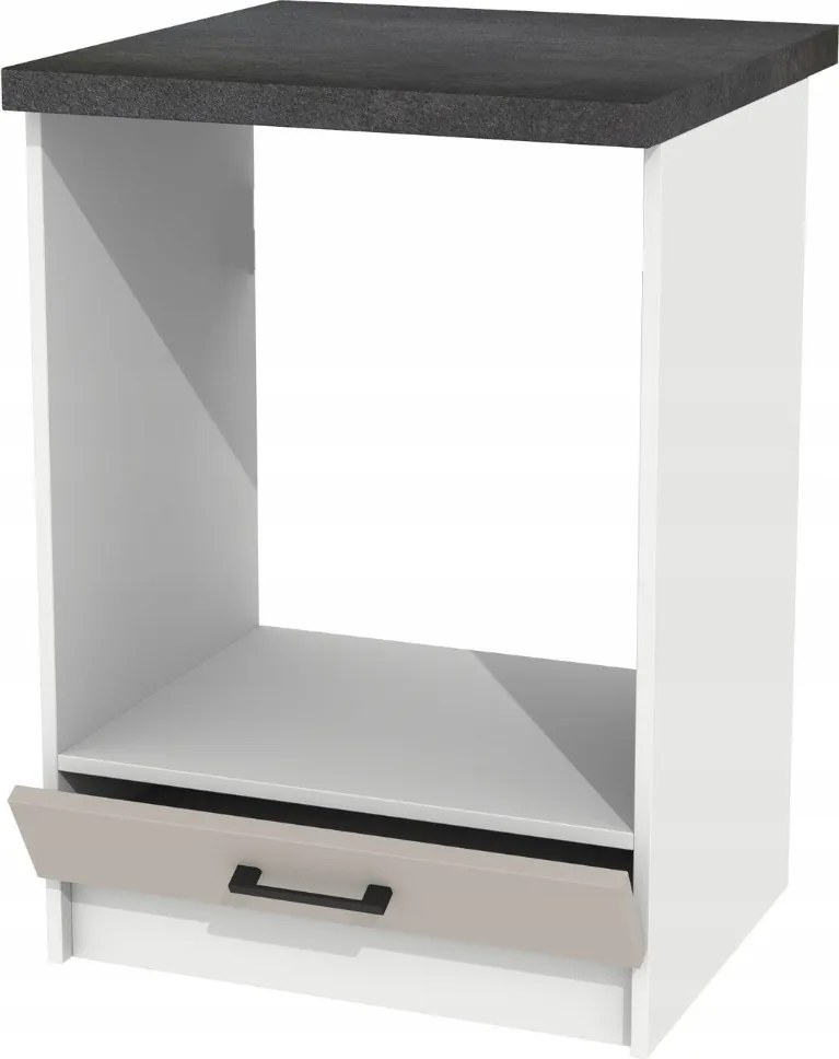 Alsó konyhaszekrény 60 cm-es kasmír sütő alá, terpesz sötét