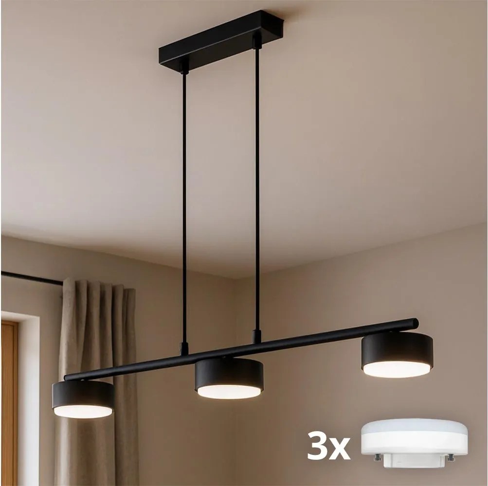BRILAGI - LED csillár kábelen MONO 3xGX53/30W/230V fekete