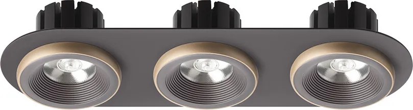RENDL SHARM R III zápustná hnědá/perleťová zlatá 230V LED 3x10W 24° 3000K