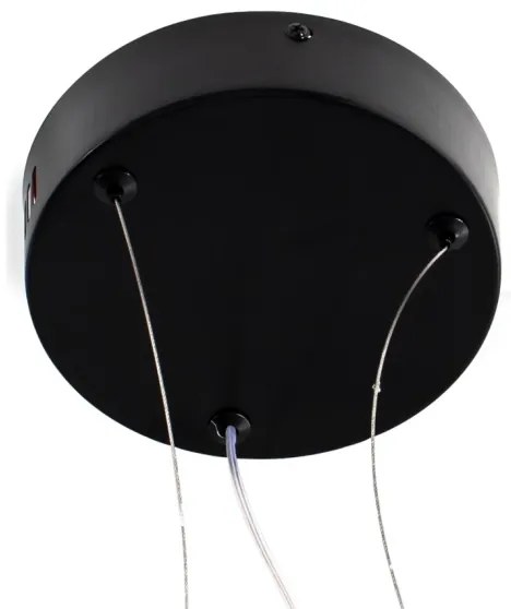 LED Csillár zsinóron LED/18W/230V 3000K fekete