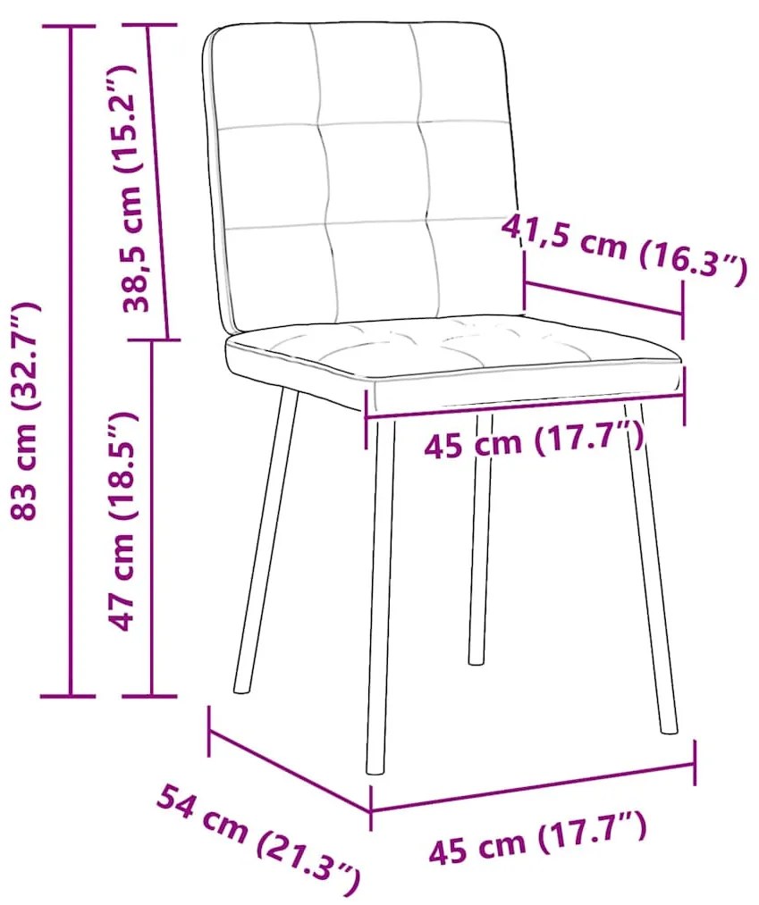 6 db sárga bársony étkezőszék