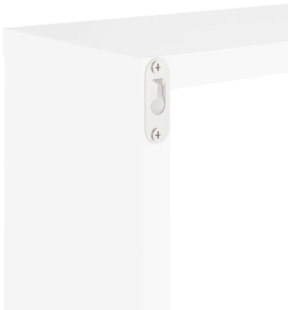 4 db fehér fali kockapolc 30 x 15 x 30 cm