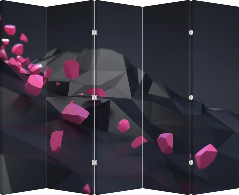 Paraván - 3D absztrakció (210x170 cm)