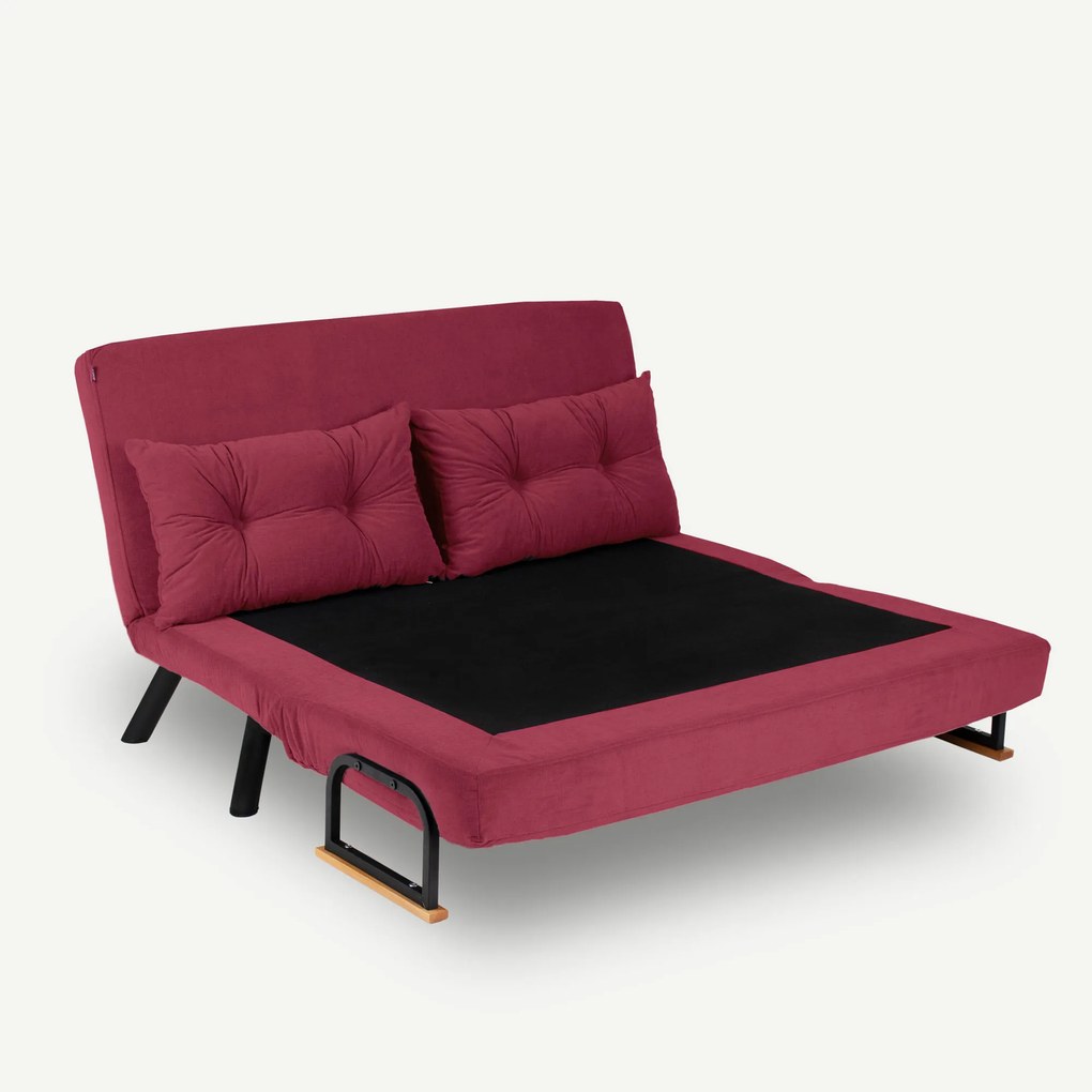 Kanapé futon  Sandy (bordó). 1062310