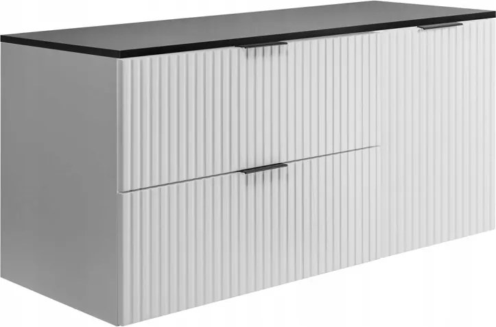 Fürdőszoba szekrény mosdó alá 100 Fehér cm Divatos Mdf frontok