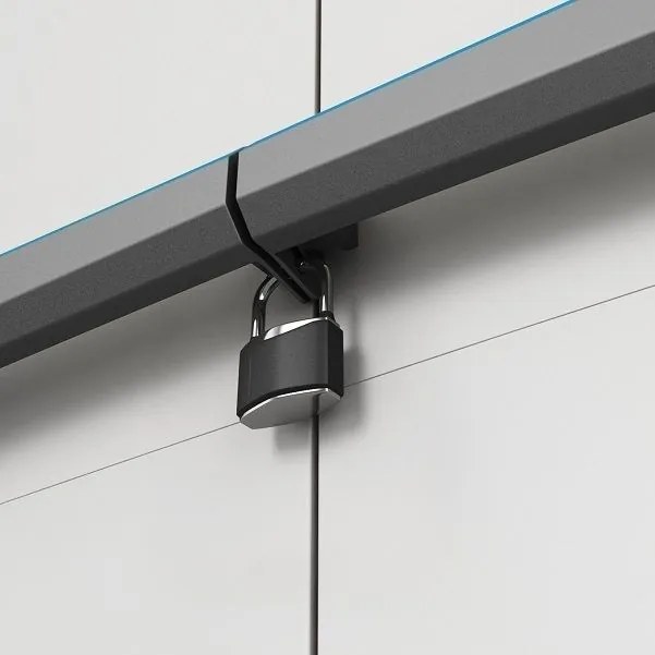 LINEAR BASE Szekrény 90 x 68 x 39 cm fekete+világos szürke