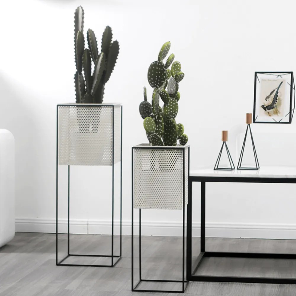 Virágtartó állvány, fekete, MELOI TYP 1