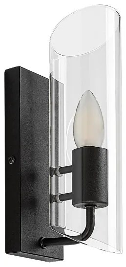 Rabalux 75027 - Fürdőszobai fali lámpa TEODORO 1xE14/12W/230V IP44 fekete