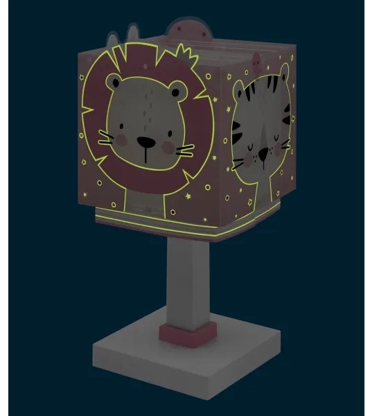 Dalber 63111S - Gyermeklámpa JUNGLE 1xE14/8W/230V rózsaszín