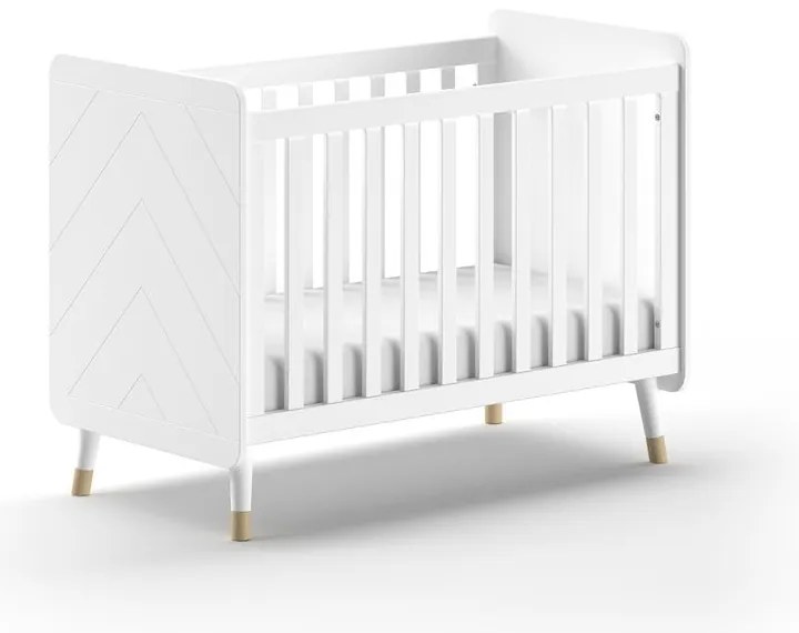 Fehér borovi fenyő babaágy 60x120 cm BILLY – Vipack