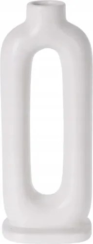 Kerámia gyertyatartó 8,5 x 7,2 x 21,5 cm Fehér 1 db Koopman