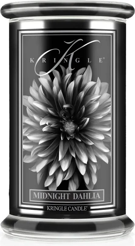 Midnight Dhalia Kringle Candle nagy gyertya két kanóccal (624g)