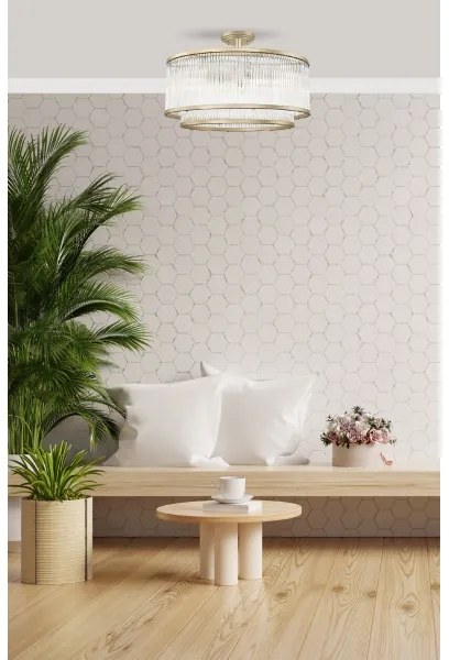 Zuma Line C0528-06H-V6AC - Felületre szerelhető csillár SERGIO 6xE14/60W/230V arany