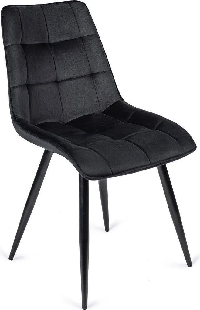 Krzesło RIO Czarne Welurowe