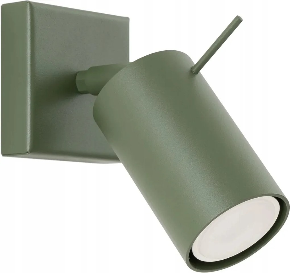 Fali lámpa zöld állítható spotlámpa hálószobába Sollux ágy fölé