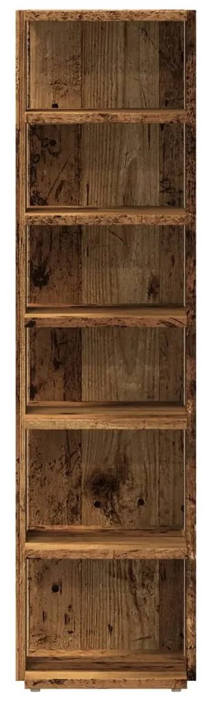 antik fa színű szerelt fa cipőszekrény 28 x 27 x 102 cm