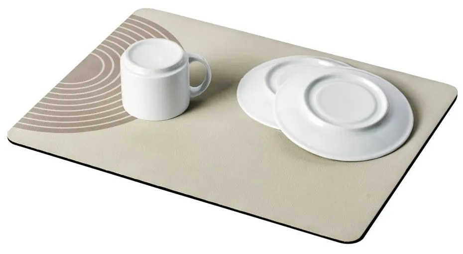 Bézs gumi edénycsepegtető alátét 40x30 cm Dima – Wenko