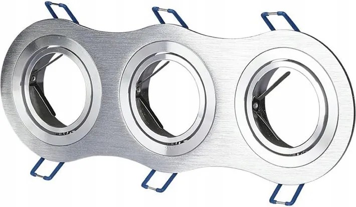 Süllyesztett halogén spotlámpa, hármas, kerek