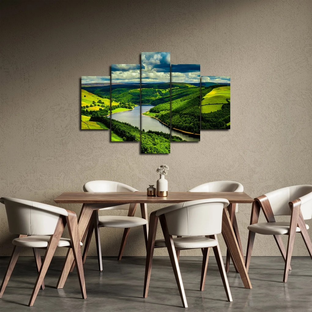 Kép - Zöld táj (150x105 cm)